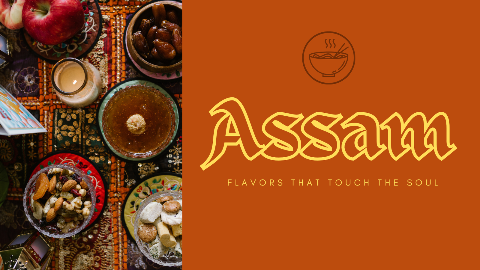 orange modern taste food facebook cover